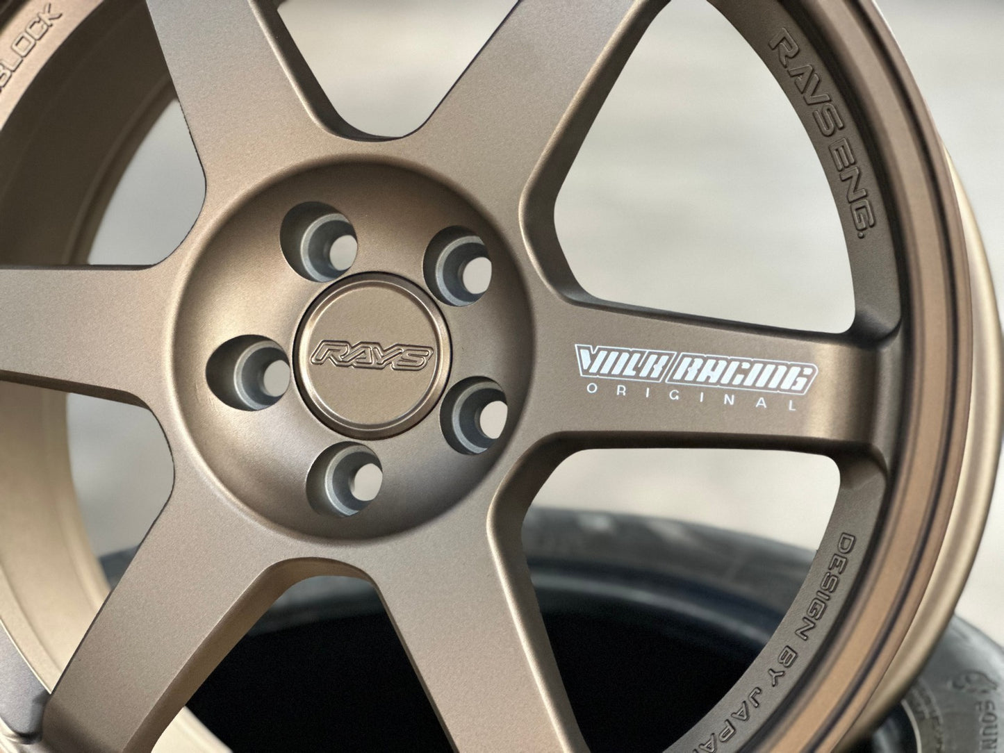 New 17X8 ET35 AOW Flow Formed TE37 Rim (4 wheel) Matt Bronze 5X100