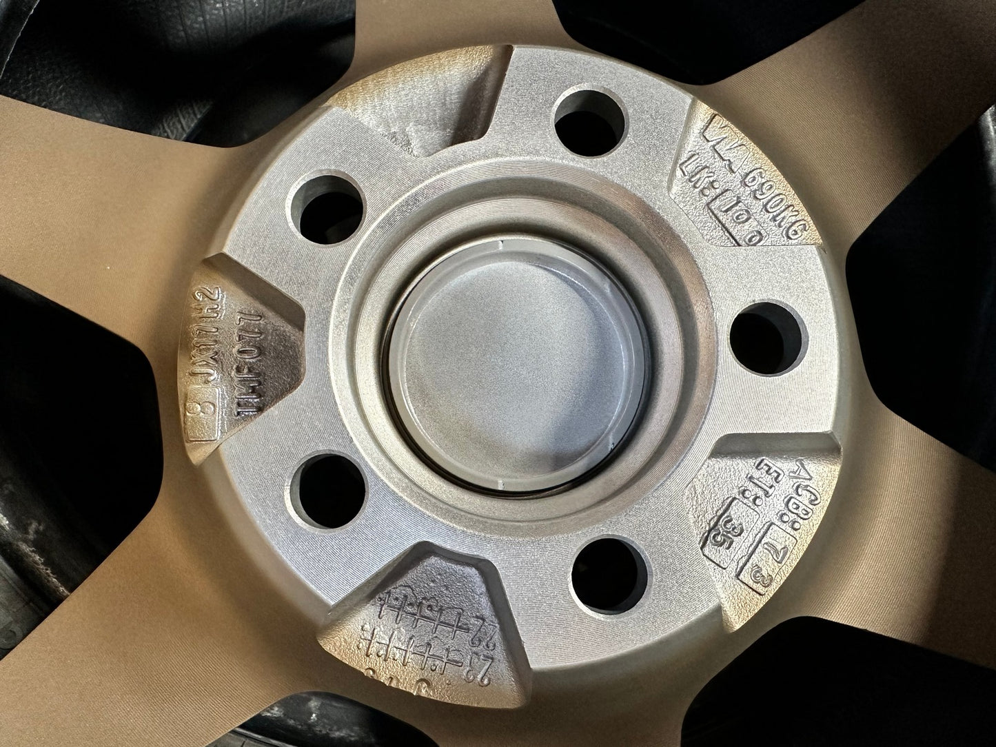 New 17X8 ET35 AOW Flow Formed TE37 Rim (4 wheel) Matt Bronze 5X100