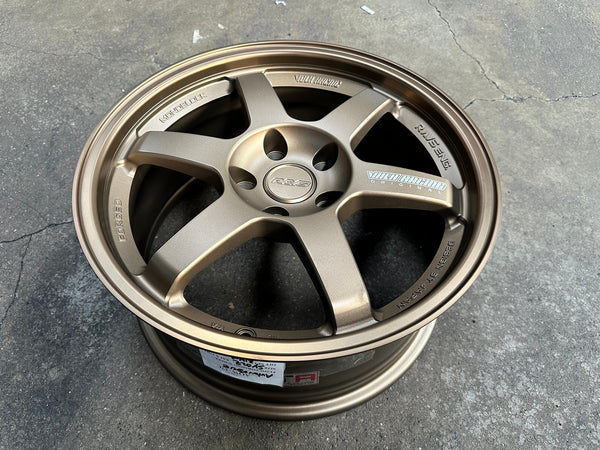 New 17X8 ET35 AOW Flow Formed TE37 Rim (4 wheel) Matt Bronze 5X112