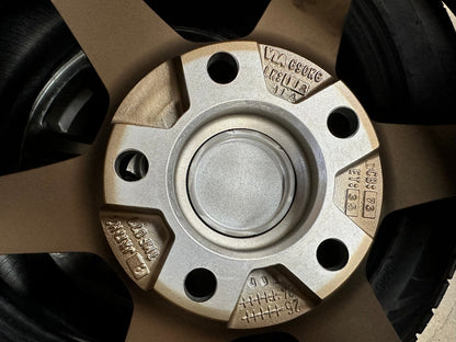 New 17X8 ET35 AOW Flow Formed TE37 Rim (4 wheel) Matt Bronze 5X112