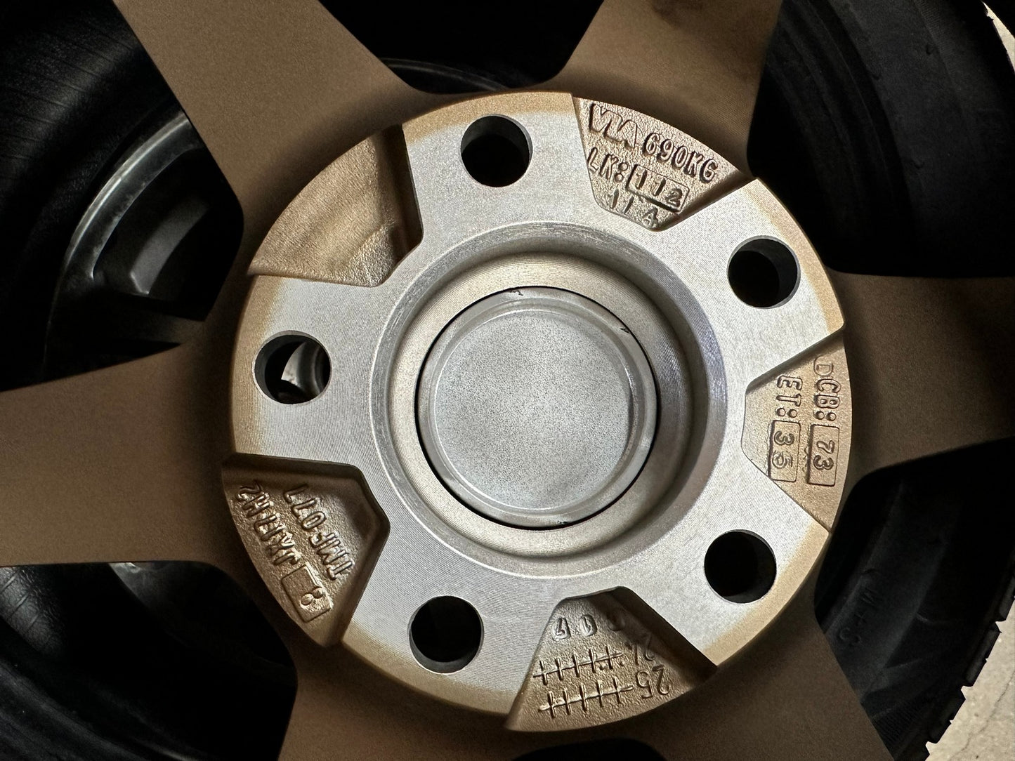 New 17X8 ET35 AOW Flow Formed TE37 Rim (4 wheel) Matt Bronze 5X114.3