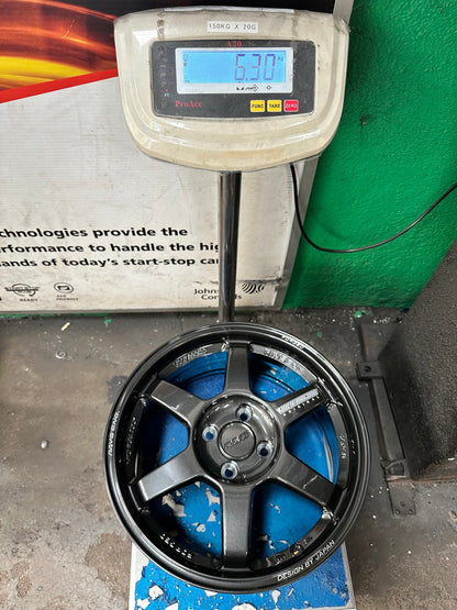 New 16X7 ET40 AOW Flow Formed TE37 Rim (4 wheel) Gloss Gunmetal 4X100