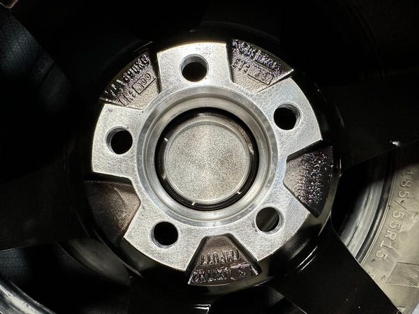 New 17X8 ET35 AOW Flow Formed TE37 Rim (4 wheel) Gloss Black 5X100