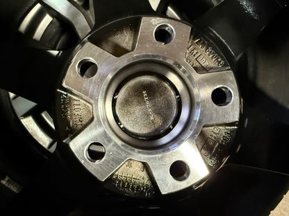 New 17X8 ET35 AOW Flow Formed TE37 Rim (4 wheel) Gloss Black 5X112