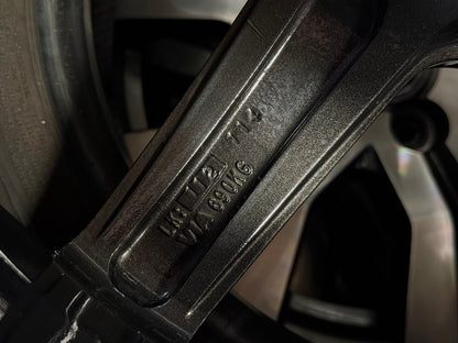 New 19X8.5 ET42 AOW Flow Formed TE37 SAGA Rim (4 wheel) Dark Gunmetal 5X112