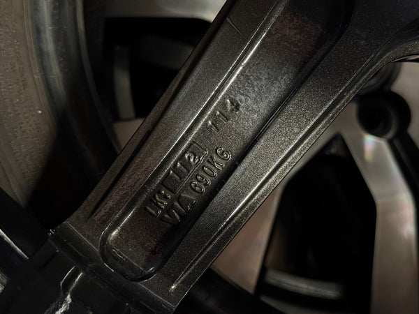 New 19X8.5 ET42 AOW Flow Formed TE37 SAGA Rim (4 wheel) Dark Gunmetal 5X112