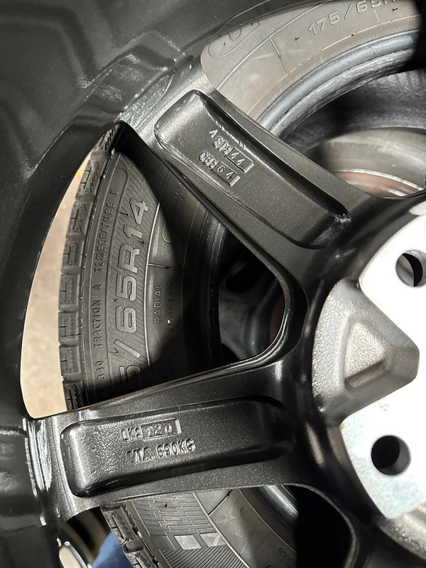 New 18X9.5 ET44 AOW Flow Formed TE37 SAGA Rim (4 wheel) Dark Gunmetal 5X120