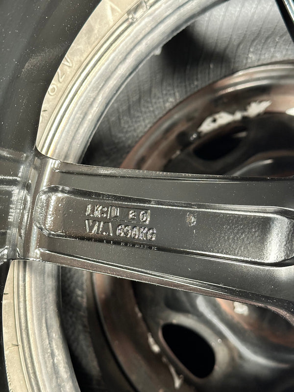 New 19X9.5 ET40 AOW Flow Formed TE37 SAGA Rim (4 wheel) Gloss Black 5X120