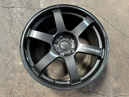 New 19X9.5 ET40 AOW Flow Formed TE37 SAGA Rim (4 wheel) Gloss Gunmetal 5X120