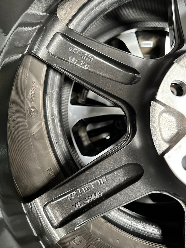 New 18X8 ET45 AOW Flow Formed TE37 SAGA Rim (4 wheel) Dark Gunmetal 5X112