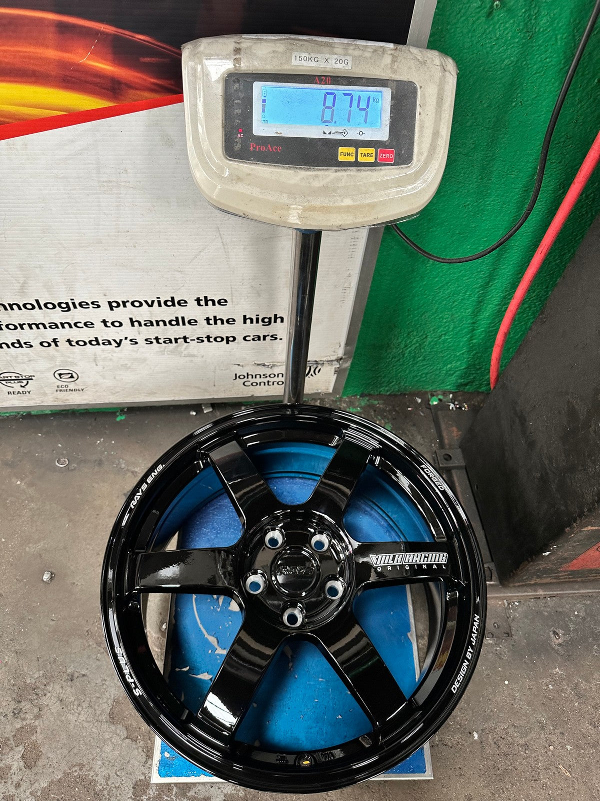 New 18X8 ET45 AOW Flow Formed TE37 SAGA Rim (4 wheel) Gloss Black 5X112