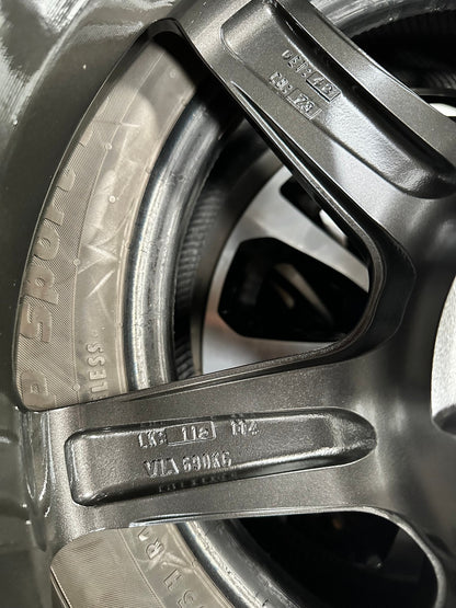 New 18X8.5 ET42 AOW Flow Formed TE37 SAGA Rim (4 wheel) Dark Gunmetal 5X112