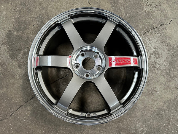 New 19X8.5 ET42 AOW Flow Formed TE37 SAGA Rim (4 wheel) Gloss Gunmetal 5X114.3