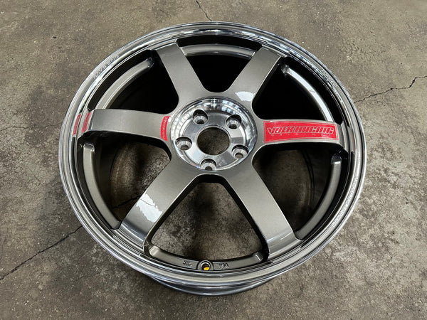 New 19X8.5 ET42 AOW Flow Formed TE37 SAGA Rim (4 wheel) Gloss Gunmetal 5X112
