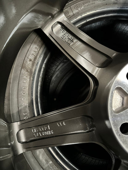 New 19X8.5 ET42 AOW Flow Formed TE37 SAGA Rim (4 wheel) Gloss Gunmetal 5X114.3