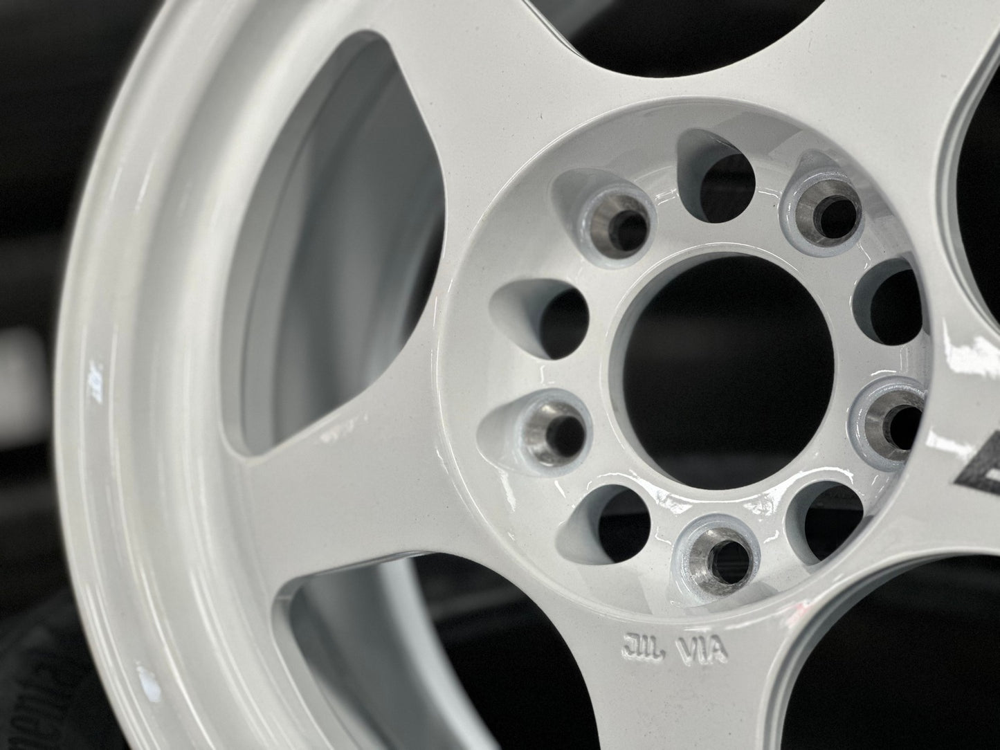 New 15X7 ET35 AOW Flow Formed Evo Rim (4 wheel) Gloss White 5X114.3