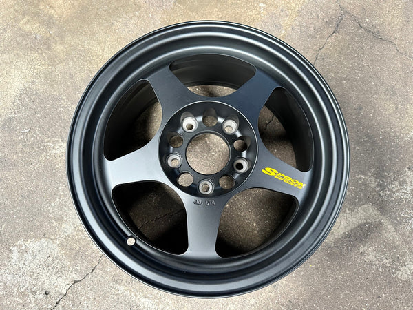 New 15X7 ET35 AOW Flow Formed Spoon Rim (4 wheel) Matt Black 5X114.3