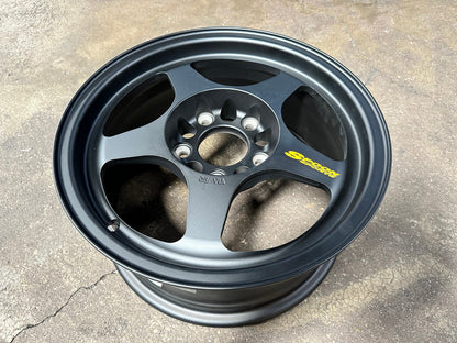 New 15X7 ET35 AOW Flow Formed Spoon Rim (4 wheel) Matt Black 5X114.3