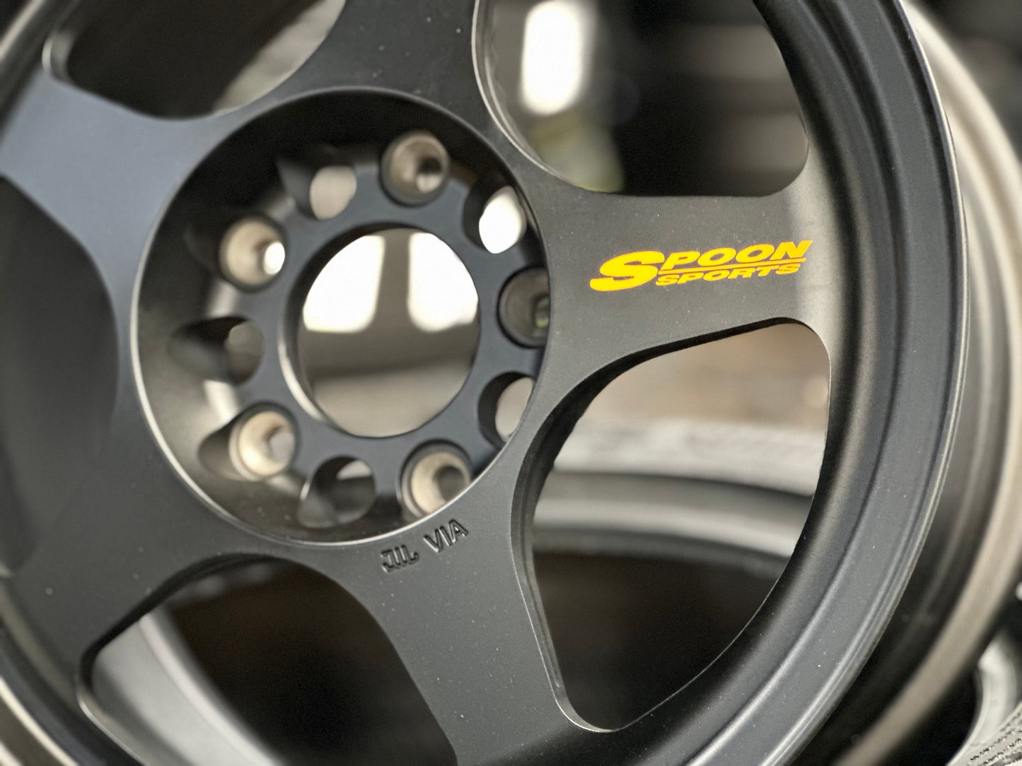 New 15X7 ET35 AOW Flow Formed Spoon Rim (4 wheel) Matt Black 5X114.3