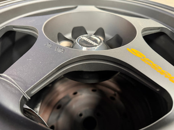 New 15X7.5 ET28 AOW Flow Formed Spoon Rim (4 wheel) Matt Black 4X100