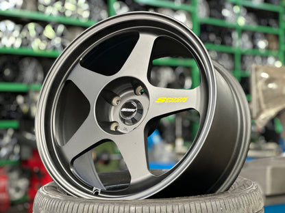 New 18X9.5 ET44 AOW Flow Formed Spoon Rim (4 wheel) Matt Black 5X120