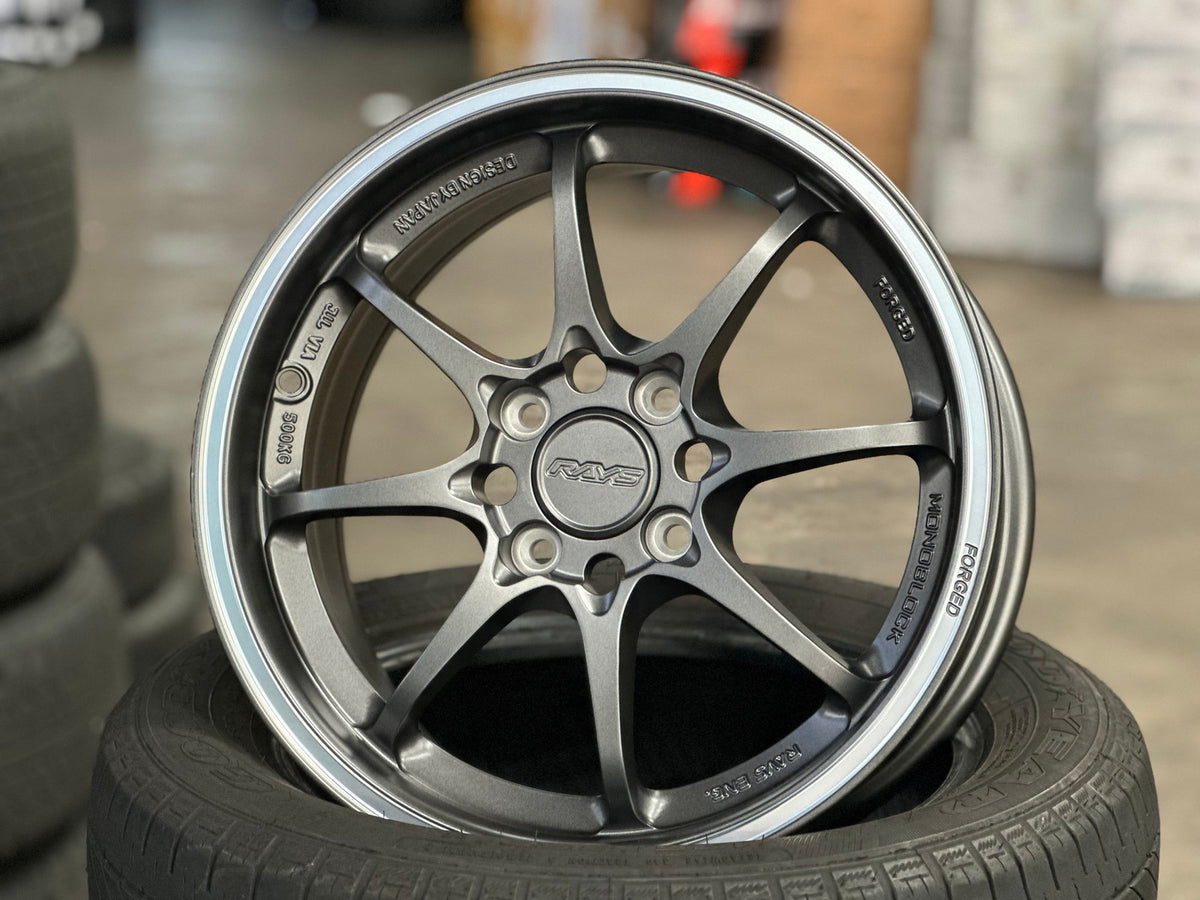 New 15X6.5 ET40 AOW Flow Formed CE28 Rim (4 wheel) Matt Gunmetal 4X100