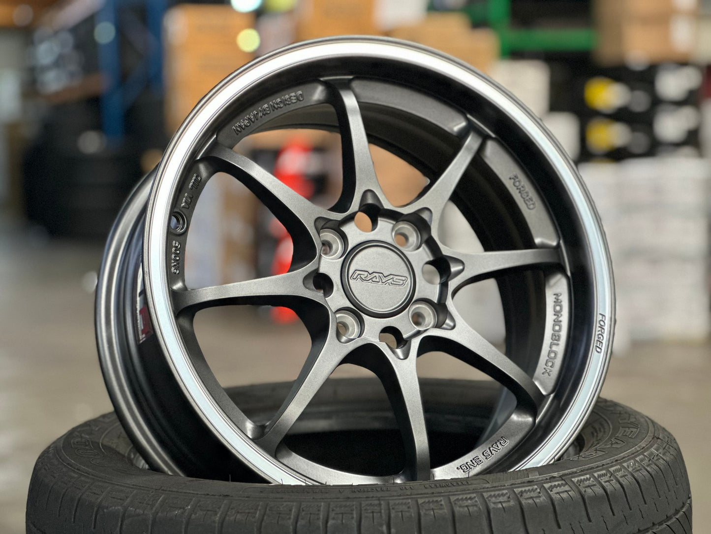 New 15X6.5 ET40 AOW Flow Formed CE28 Rim (4 wheel) Matt Gunmetal 4X100