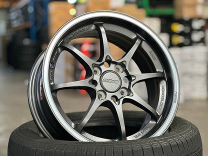 New 15X6.5 ET40 AOW Flow Formed CE28 Rim (4 wheel) Matt Gunmetal 4X100