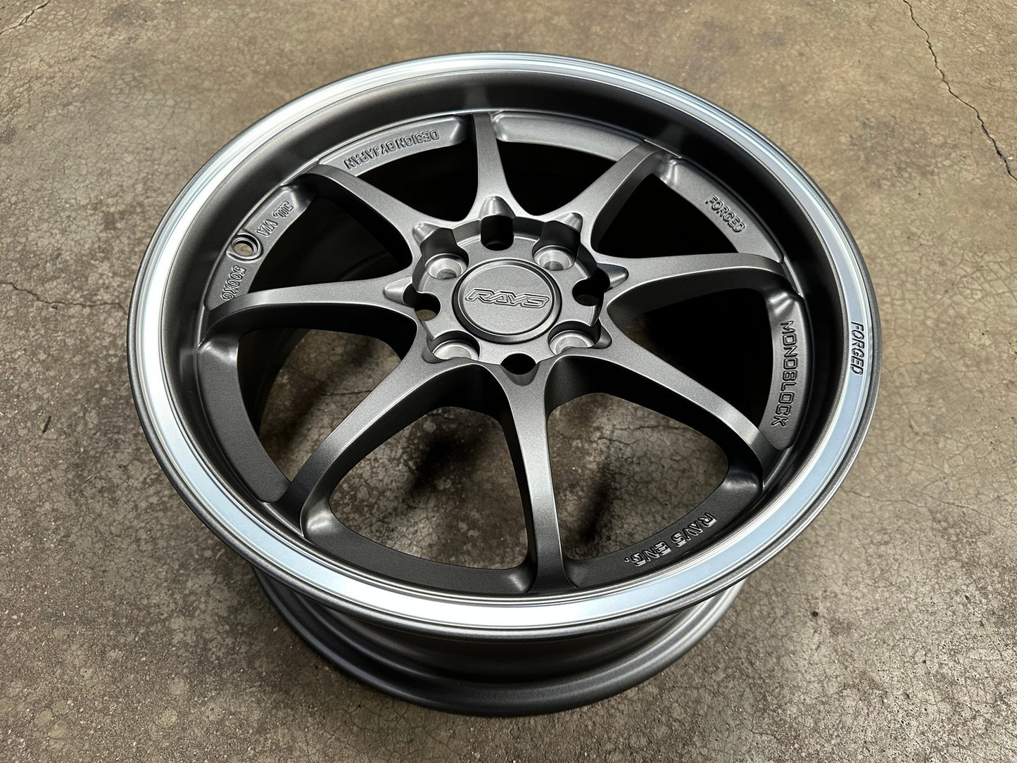 New 15X6.5 ET40 AOW Flow Formed CE28 Rim (4 wheel) Matt Gunmetal 4X100