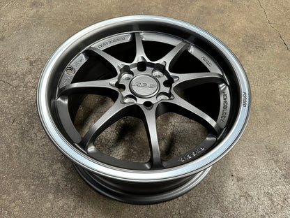 New 15X6.5 ET40 AOW Flow Formed CE28 Rim (4 wheel) Matt Gunmetal 4X100