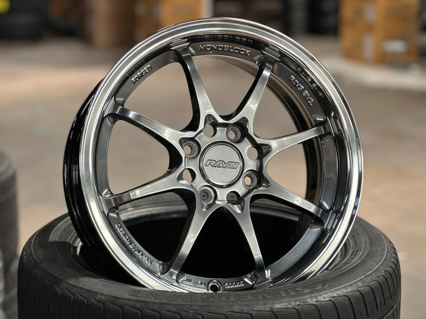 New 15X6.5 ET40 AOW Flow Formed CE28 Rim (4 wheel) Gloss Silver 4X100