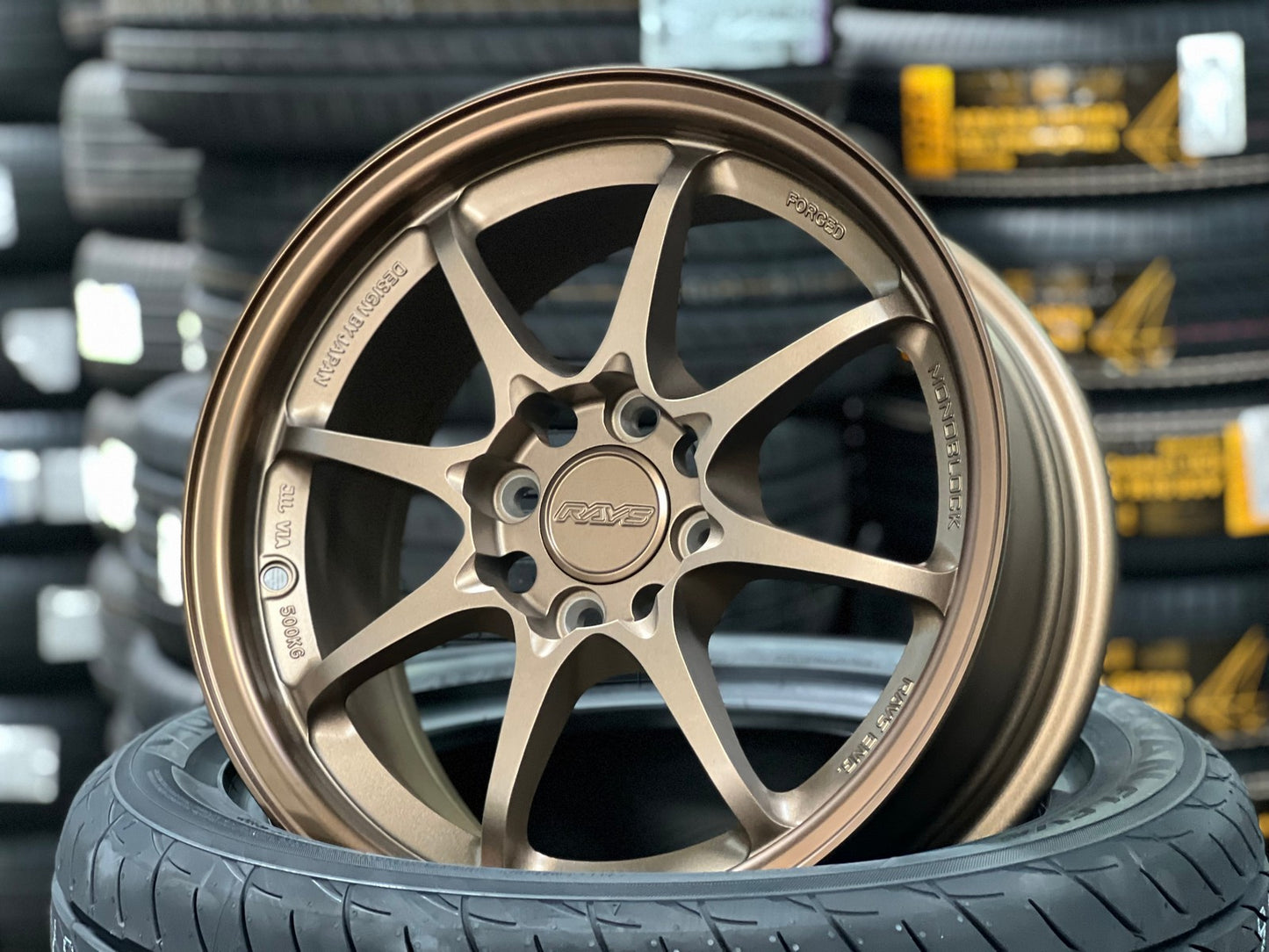 New 15X7 ET35 AOW Flow Formed CE28 Rim (4 wheel) Matt Bronze 4X100