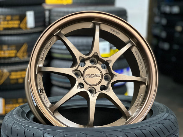 New 15X7 ET35 AOW Flow Formed CE28 Rim (4 wheel) Matt Bronze 4X100