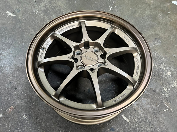New 15X7 ET35 AOW Flow Formed CE28 Rim (4 wheel) Matt Bronze 4X100