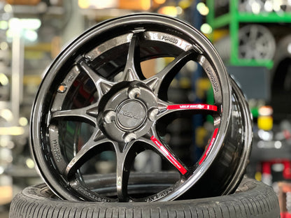 New 16X7 ET40 AOW Flow Formed CE28 Rim (4 wheel) Gloss Gunmetal 4X100