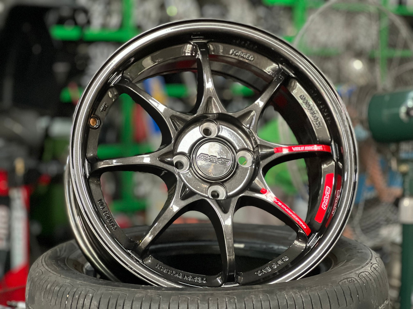 New 16X7 ET40 AOW Flow Formed CE28 Rim (4 wheel) Gloss Gunmetal 4X100