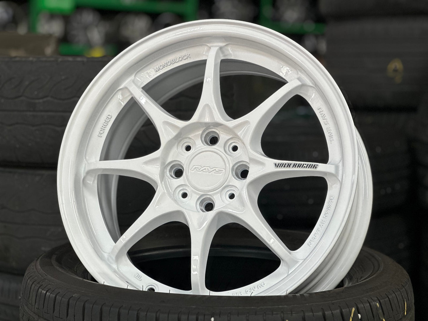 New 16X7 ET40 AOW Flow Formed CE28 Rim (4 wheel) Gloss White 4X100