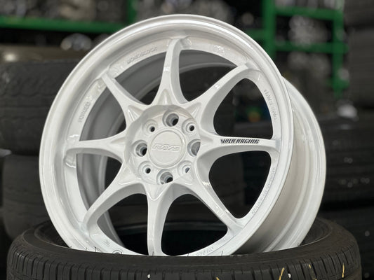 New 16X7 ET40 AOW Flow Formed CE28 Rim (4 wheel) Gloss White 4X100