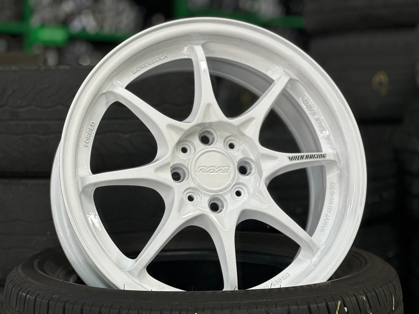 New 16X7 ET40 AOW Flow Formed CE28 Rim (4 wheel) Gloss White 4X100