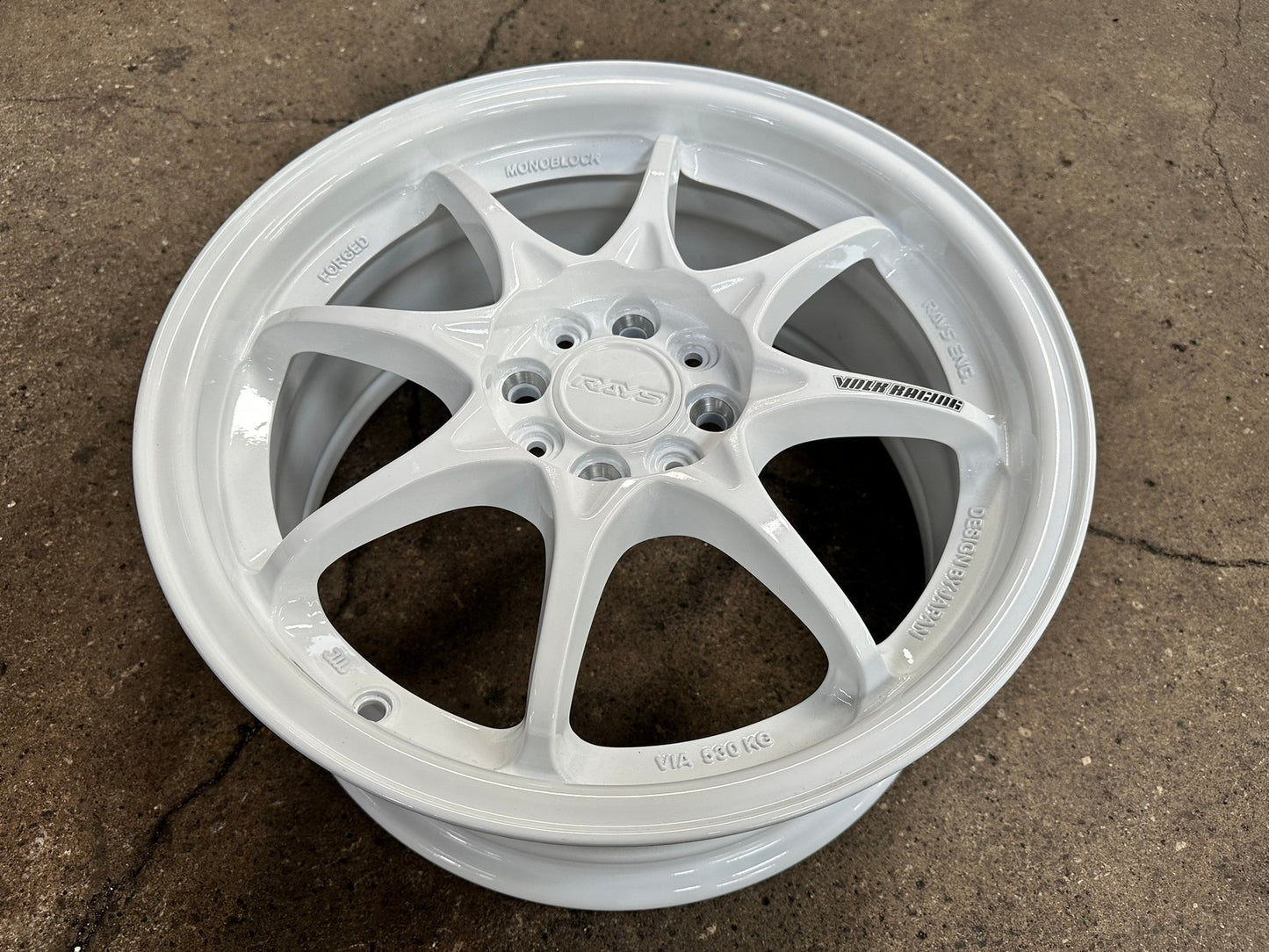 New 16X7 ET40 AOW Flow Formed CE28 Rim (4 wheel) Gloss White 4X100