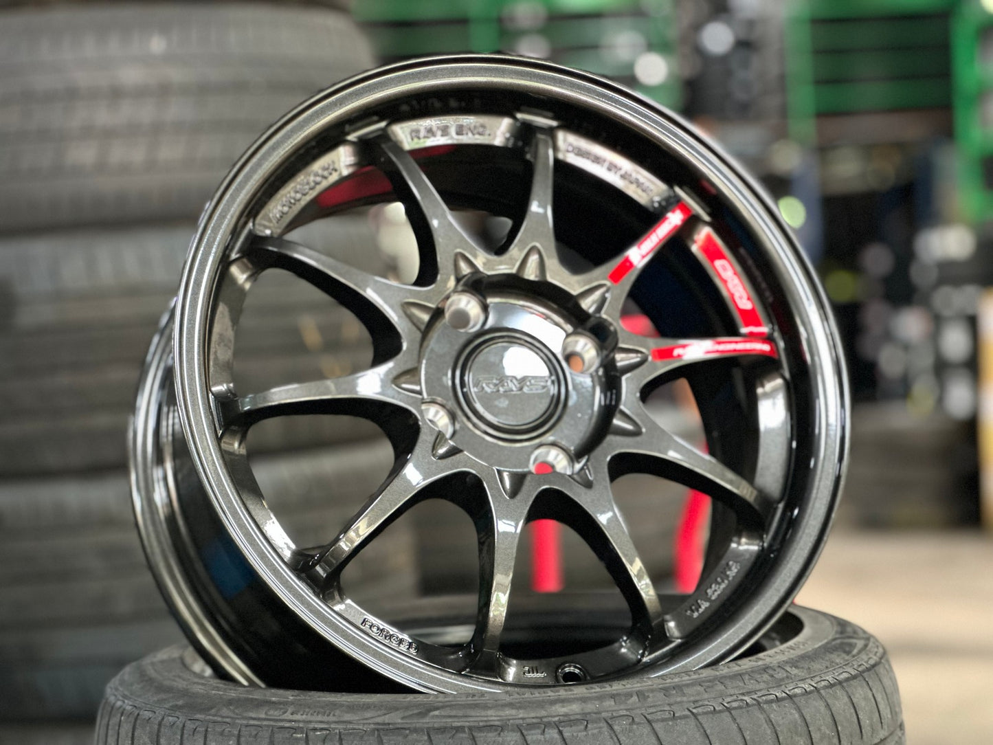 New 16X7 ET40 AOW Flow Formed CE28 Rim (4 wheel) Gloss Gunmetal 4X114.3