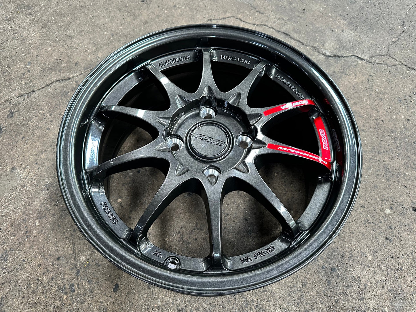 New 16X7 ET40 AOW Flow Formed CE28 Rim (4 wheel) Gloss Gunmetal 4X114.3