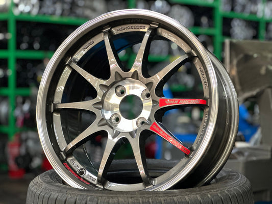 New 17X8 ET40 AOW Flow Formed CE28 Rim (4 wheel) Gloss Gunmetal 4X100