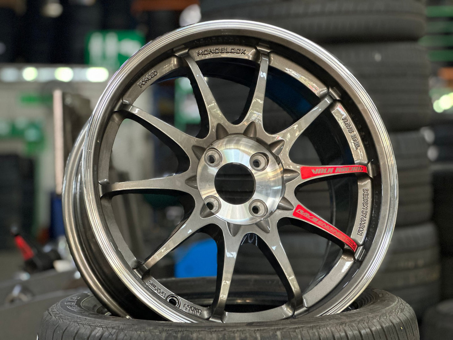 New 17X8 ET40 AOW Flow Formed CE28 Rim (4 wheel) Gloss Gunmetal 4X100