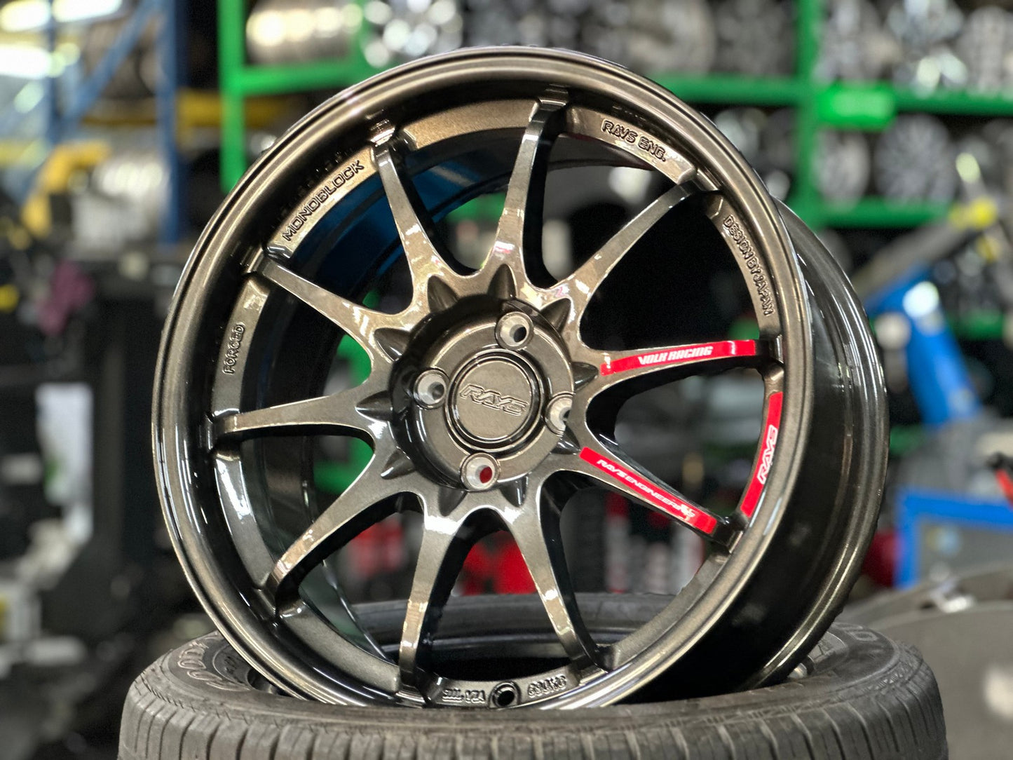 New 17X8 ET40 AOW Flow Formed CE28 Rim (4 wheel) Dark Gunmetal 4X100