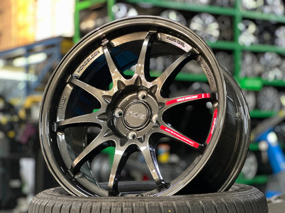 New 17X8 ET40 AOW Flow Formed CE28 Rim (4 wheel) Dark Gunmetal 4X100