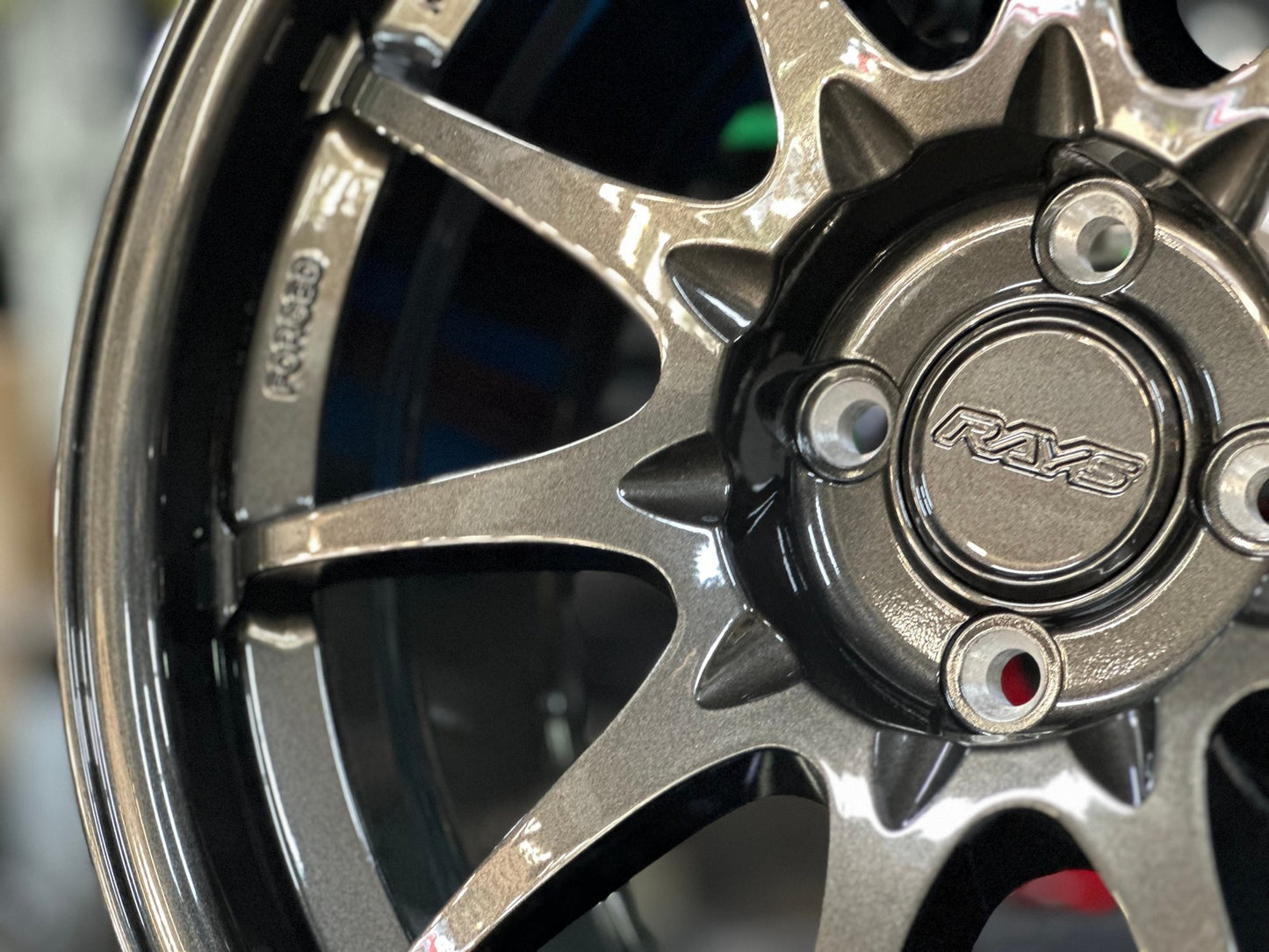 New 17X8 ET40 AOW Flow Formed CE28 Rim (4 wheel) Dark Gunmetal 4X100