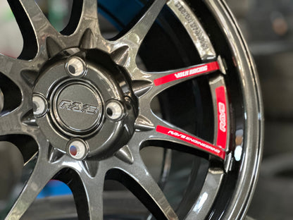 New 17X8 ET40 AOW Flow Formed CE28 Rim (4 wheel) Dark Gunmetal 4X100