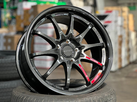 NEW 18X8.5 ET43 AOW CE28 Club Racer Flow Formed Rim (4 wheel) Dark Gunmetal 5X112