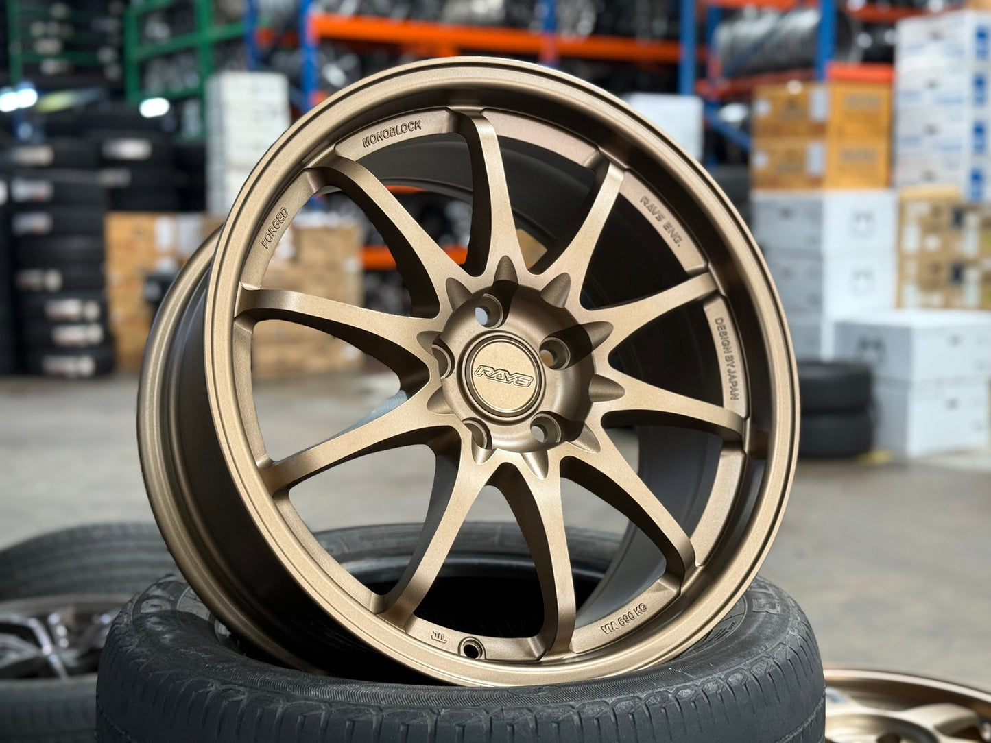 New 18X8.5 ET43 AOW Flow Formed CE28 Rim (4 wheel) Matt Bronze 5X112